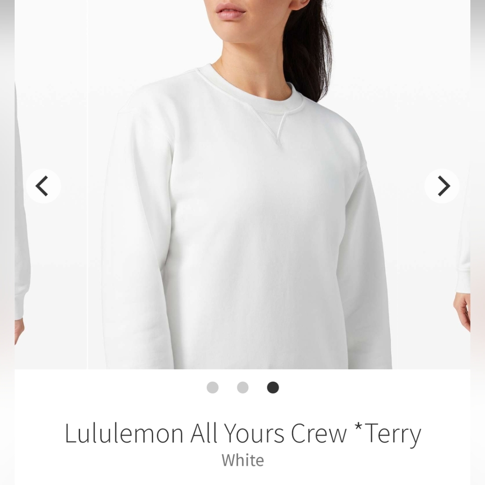 Lululemon All Yours Crew Terry